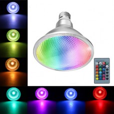 20W PAR38 E27 RGB/RGBW color changing LED Bulb Light Spotlight IR Remote Control with Memory Function